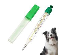 Thermomètre Pour La Température Des Chiens Et Animaux De Compagnie - Avec Étui Portable Et Double Échelle de Température,Thermomètre pour le bétail et les animaux d'élevage - pour Chats, Bovins, Ovins