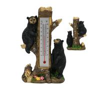 Thermomètre pour l'extérieur - Décoration avec double échelle et affichages - Moniteur de température avec un seul - Pour balcon, garage, pelouse, jardin, arrière-cour, terrasse et extérieur