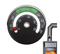Thermomètre Pour Poêle à Bois - Cheminée En D'aluminium Thermomètre De Poêle Magnétique | Métal Jauge De Température Pour Tuyau De Cheminée En Bois Rond Four