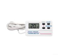 Thermomètre Refroidisseur Réfrigérateur Compact ABS Blanc | Capteur élevé, précision ± 1C, données fiables pour la sécurité alimentaire, tests en laboratoire, usage domestique