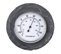 Thermomètre rond - D 10 cm - Schiste