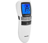 Salter TE-250-EU Thermomètre Frontal Infrarouge Sans Contact, °F ou °C, Ecran LCD Retro-éclairé, Mode Nuit, Alarme de Fièvre, 30 Mémoires, Mesure Instantanée, Idéal pour Bébé/Enfants & Adultes
