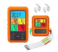Thermomètre sans fil pour viande, thermomètre de cuisson numérique à distance pour barbecue, fumoir, four et appareils de cuisine
