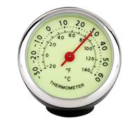 Thermomètre simple avec panneau de 40 mm de diamètre - Affichage ℃/°F - Cadre en métal - Jauge de température pour la maison et le bureau