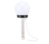 Thermomètre Solaire de Piscine, Jauge de Température à Lumière Flottante à Changement de Couleur à énergie Solaire avec Batterie 500 MAh, Thermomètre de Piscine Flottant pour