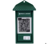 Spear & Jackson Thermomètre 53106 mini maxi digital Vert