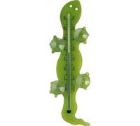 TFA Dostmann Gecko Thermomètre de fenêtre analogique, 14.6018, température extérieure, montage avec ventouses, design gecko, résistant aux intempéries, vert