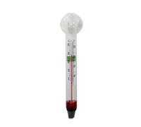 Thermomètre : thermomètre de Galilée décoratif rétro classique, thermomètre moyen en verre Galileo, cylindre en verre, boules de verre colorées et chiffres Hauteur