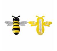 Thermomètre - Thermomètre guêpe - Jaune - Plastique - 22,2 x 3 x 19,5 cm - Ventouses