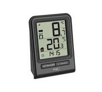 TFA Dostmann Thermomètre sans fil PRISMA 30.3063.01 – intérieur/extérieur, affichage min/max, noir