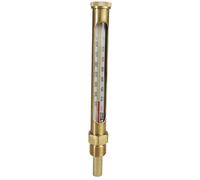 Thermomètre vertical droit Thermador TV160D corps laiton L160mm plongeur 45mm