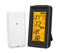 Thermomètre WiFi intelligent avec affichage électronique pour la surveillance en temps réel de la température intérieure et extérieure et de l'humidité avec suivi des données historiques (écran +