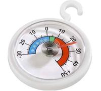 Xavax Thermomètre analogique pour réfrigérateur, freezer ou congélateur (à suspendre au réfrigérateur, congélateur, cave à vin, minibar, minimum -30 degrés, maximum 50 degrés, format rond) Blanc