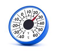 Thermomètres à coller Thermomètres mécaniques pour fenêtre avec plages de température de 40 à 60 ℃ Idéal pour une utilisation intérieure et extérieure Thermographe en acrylique