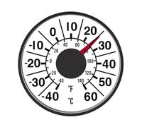 Thermomètres à coller Thermomètres mécaniques pour fenêtre avec plages de température de 40 à 60 ℃ Idéal pour une utilisation intérieure et extérieure Thermographe à double échelle