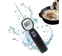 Thermomètres à viande numériques, thermomètres de cuisson transparents à sonde alimentaire numérique rapide et précise, thermomètres de four et de viande à lecture instantanée pour barbecue, friture,