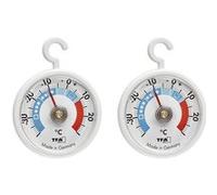 Thermomètres analogiques pour réfrigérateur et congélateur TFA Dostmann - Lot de 2, avec crochets