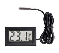 Thermomètres de sonde numérique électronique, thermomètres de réfrigérateur numérique câblé intégrés avec sondes externes de température probstative -50 ℃ ~ + 110 ℃