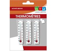 Thermomètres en verre pour moule poulette 85421 - sachet de 3