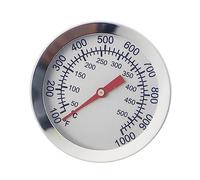 Thermomètres pour barbecue - Jauges de charbon de bois - Jauges de température en acier - Instrument de mesure de la température du fumoir - Verre anti-explosion