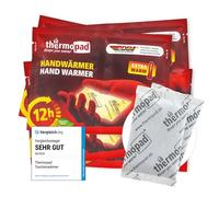 THERMOPAD Chauffe-Mains : 5 Pairs de chaufferettes pour jusqu'à 12 Heures de Chaleur dans Les Gants ou dans la Poche - activé par l'air - Utilisation immédiate