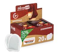 THERMOPAD Chauffe Orteils : 20 Pairs de chaufferettes pour jusqu'à 8 Heures de Chaleur dans Tous Les Chaussures - pour Les Chaussures de Ski et Les Bottes I Utilisation immédiate