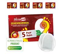 THERMOPAD Chauffe Orteils : 5 Pairs de chaufferettes pour jusqu'à 8 Heures de Chaleur dans Tous Les Chaussures - pour Les Chaussures de Ski et Les Bottes I Utilisation immédiate