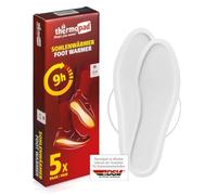 THERMOPAD Semelles chauffantes S-XXL - L'ORIGINAL : 10 Pairs de chaufferettes pour jusqu'à 9 Heures de Chaleur - pour Les Chaussures de Ski et Les Bottes - activé par l'air