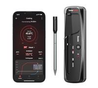 ThermoPro TempSpike 150M Thermometre Cuisine Sans Fil pour Barbecue, Termometre Cuison Bluetooth avec APP Intelligente, Sonde de Cuisson pour Four, Gril, Cuisine, Fumoir, Sous Vide et Friteuses à Air