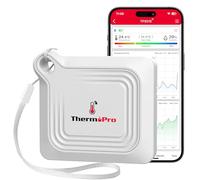 ThermoPro TempPro TP351 Thermomètre Hygromètre Bluetooth Pour la maison, Moniteur de Température et D'humidité de 80M, Capteur de Température D'humidité de Contrôle D'application à Distance