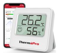 Thermopro TP357 Petit Thermometre Interieur Numérique Bluetooth de Hygrometre Interieur, Termometre Maison Pieces Thermomètre Connecté Utilisé avec Smart APP, Hygrometre Cave a Vin Multifonctions