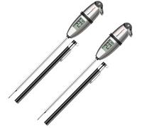 ThermoPro TP02S-2 Thermomètre de Cuisson Numérique 5 Secondes Thermomètre Instantané Thermomètre pour Boissons Chaudes Lait Les Confiseries avec Longue Sonde