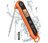 ThermoPro TP03H Thermomètre à viande avec étanchéité IPX6, thermomètre alimentaire, sonde de température alimentaire pliable avec rétroéclairage LCD, fonction de verrouillage d'étalonnage, sonde