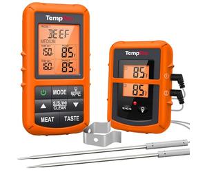 ThermoPro TP20 Thermomètre de Cuisson Numérique à Distance avec Sondes Double Minuterie et Température Préréglée pour Les Aliments Viande Four Fumoir BBQ
