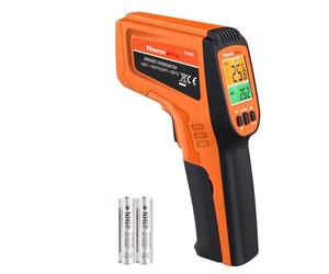 ThermoPro TP450 Pistolet de Température Double Laser pour la Cuisson, Thermomètre Infrarouge Numérique pour Four à Pizza, Pistolet Thermomètre Laser -50 ℃ à 500 ℃ (pas pour les humains)
