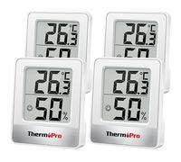 ThermoPro TP49 Lot de 4 thermomètres d'intérieur numériques pour la maison, le bureau, le confort de l'air