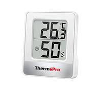 ThermoPro TP49 Petit Hygromètre Numérique Thermomètre Intérieur Thermomètre D'ambiance Moniteur de Température et Humidimètre pour Le Confort du Bureau à Domicile Thermomètre de Reptile