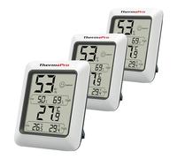 ThermoPro TP50 Hygromètre Numérique Thermomètre Intérieur Thermomètre D'ambiance et Indicateur D'humidité avec Moniteur D'humidité et de Température, 3 Pièces