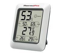 ThermoPro TP50 Thermomètre-hygromètre numérique d'intérieur avec enregistrement des températures maximales et minimales, indicateur d'humidité et de confort climatique pour la maison et bureau