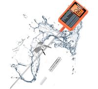 ThermoPro TP510 Thermomètre à viande, pour barbecue, avec sonde de 20 cm de long, thermomètre à sucre, thermomètre numérique étanche pour liquide, huile, lait, chocolat