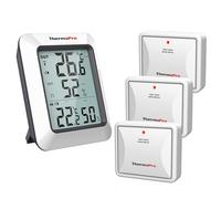 ThermoPro TP60C Hygromètre Numérique Thermomètre Intérieur Extérieur Moniteur D'humidité avec Indicateur de Température Sans Fil Thermomètre de Reptile et Amphibie avec Une Portée de 150M, Lot de 3