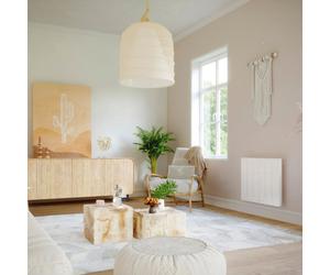 THERMOR Radiateur connecté chaleur douce KENYA 4 horizontal blanc - 750W