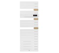 Thermor - Radiateur sèche-serviette - mat à droite avec soufflerie 1500w blanc brillant/chêne 483243