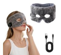 Thermorelief Masque thermique pour sinus chauffant alimenté par USB pour congestion nasale et tension Arrêt automatique ergonomique Gris