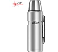 Thermos 1,2l avec porte-boisson - argenté