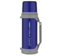 Thermos 1L Bouteille isolante avec gobelet 350ml Maestro Push-Button 110cm sangle de transport Acier inoxydable 304 + plastique