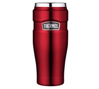 Thermos 4002.248.047 Gobelet Isotherme Stainless King, 0,47 l, Acier Inoxydable, Framboise, 8,4x8,4x19,8 cm