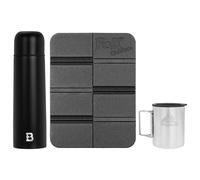 Thermos 750 ml Badger Outdoor + mug thermique + tapis MFH - ensemble