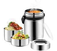 Thermos à soupe à large bouche, grand thermos alimentaire à 3 couches de 61 oz, bouteille de nourriture chaude en couches avec