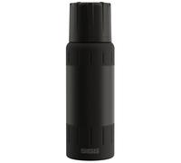 SIGG - Gourde Isotherme 0,5L - Alpine Star, avec Gobelet - 15h Chaud, 56h Froid - Compacte & Robuste - Étanche - Sans BPA - Avec Extra Grip Pour Outdoor, Camping & Randonnée - Acier Inoxydable - Noir